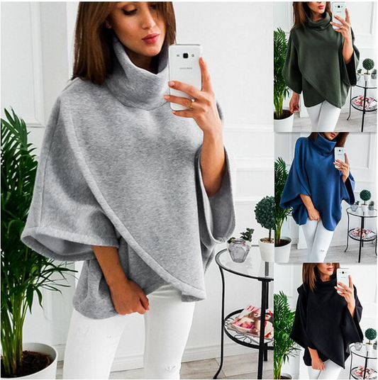 Amazon AliExpress / ebay Europe and the United States winter new warm jacket high collar sweater top
